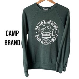 CAMP BRAND Fleece Lined Sweater | Spruce Green | Women’s Medium